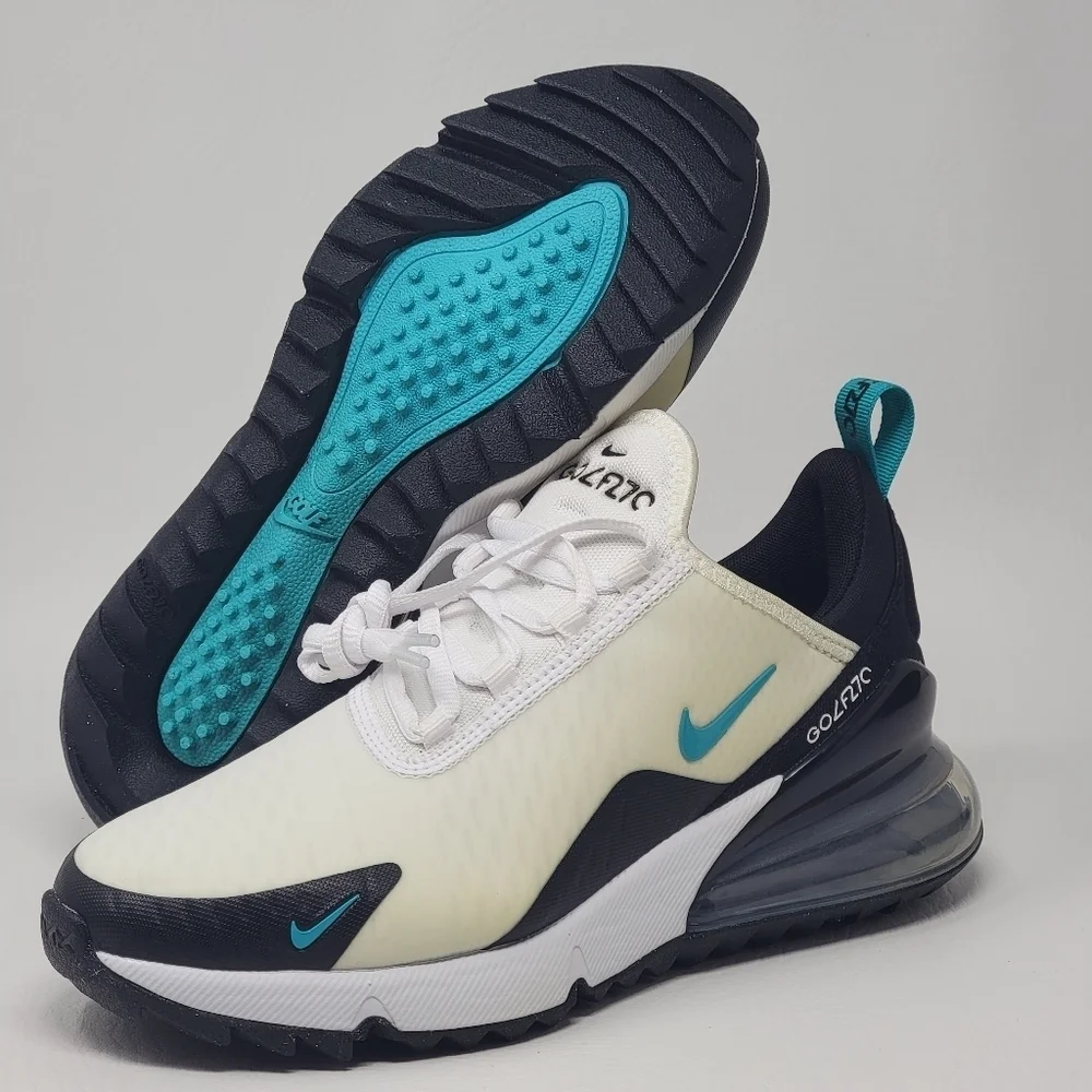 Nike Air Max 270 Golf Shoes Mens Size 4 Dusty Cactus Sneakers CK6483-100 New